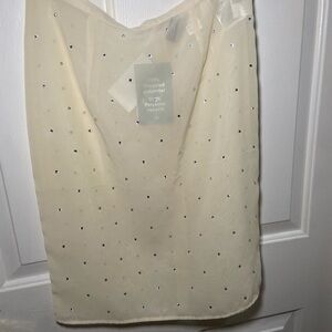 NWT rhinestone skirt sheer H&M